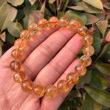 Fengbaowu Rainbow Citrine Bracelet Crystal Healing Stone Jewelry