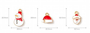 50 Pcs Christmas Santa Claus DIY Charm Pendants for Jewelry Making