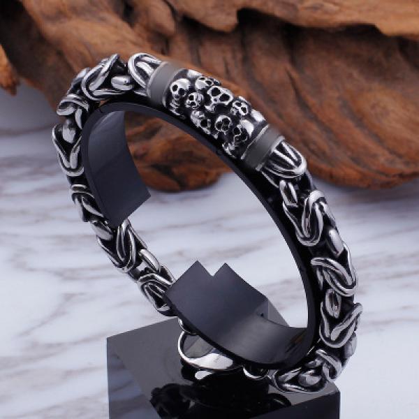 Stainless Steel Punk Skeleton Chain Bracelets