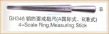 Ring Mandrel with 4 Scale Ring Gauge for DIY Jewelry Making