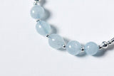 925 Silver Beads Crystals Cuff Bracelet GTLS486
