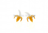 iGame Banana Cuff Links Yellow Painting Brass Material