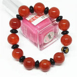 Natural Bodhisattva Spell Red Jadeite Bracelet