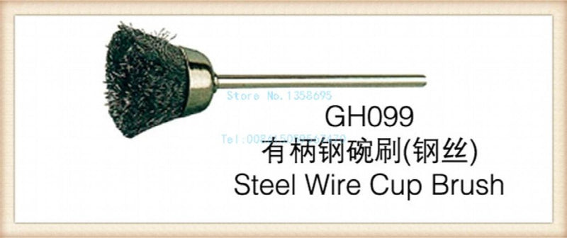 50pcs Steel Wire Cup FG2.35mm Polishing Brush for Jeweler DIY