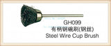 50pcs Steel Wire Cup FG2.35mm Polishing Brush for Jeweler DIY