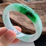 Zheru Jewelry Natural Light Green Burmese Emerald Bracelet