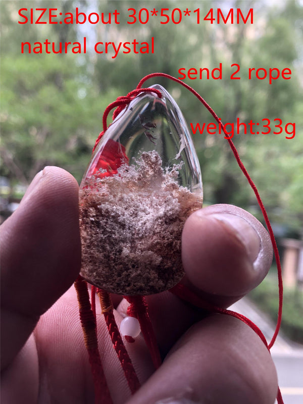 Nature Stone Crystal Necklace Raw Stone Pendant