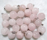 Natural Stone Quartz Crystal Turquoises Tiger Eye Ball Charm Pendant