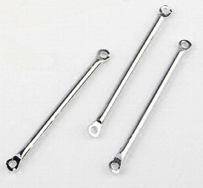 Copper Electroplated Two-hole Connecting Rod Earrings