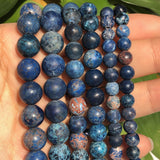 4-10mm Dark Sea Sediment Jaspers America Turquoises Beads