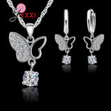 925 Silver Butterfly Jewelry Set for Women