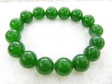 CHINESE GREEN gem 8MM BEADS BRACELET