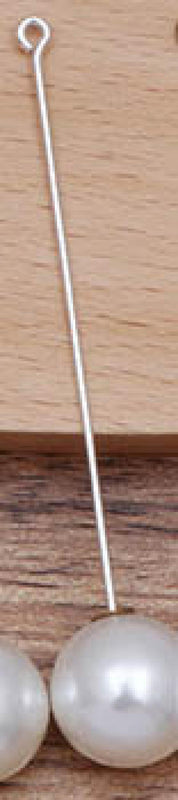 50 Sets Eye Pin Headpins Lapel Pins w/ Pearl Stopper Safety Pins DIY Jewelry