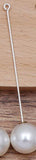 50 Sets Eye Pin Headpins Lapel Pins w/ Pearl Stopper Safety Pins DIY Jewelry