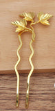 5 PCS Vintage Metal Alloy Leaf Hair Sticks DIY Hair Accessories