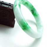 Zheru Jewelry Natural Burmese Jade Two-Tone Bracelet Princess Jewelry