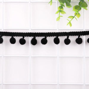 Pearl Pompom Fringe Ribbon Sewing Lace DIY Craft 12mm MINI Ball Trim