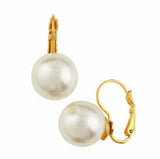 Coin Freshwater Pearl Earring S925 Sterling Silver Hook Dangle Earring