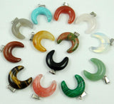 Natural Stone Turquoise Aventurine Quartz Crystal Pendant for DIY Jewelry Making