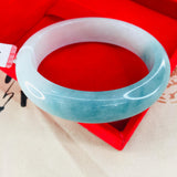Natural Jadeite Bracelet Ice Bottom Water 54-62mm Double Female Jade Bracelet