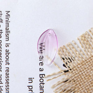 80pcs Acrylic Leaf Shape Jewelry Pendants Earring Charms