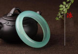 Natural Emerald Green Nephrite Jade Bangle Bracelet
