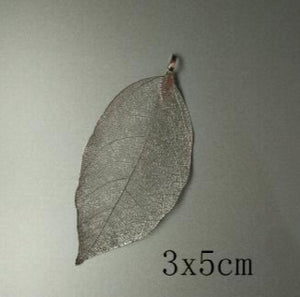5pcs Silver Leaf Charms Pendants Necklace Earrings Bracelet Findings