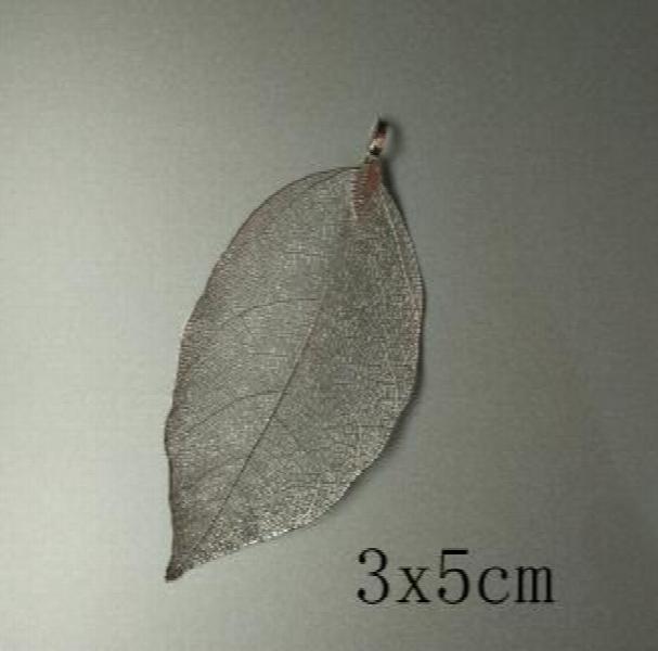 5pcs Silver Leaf Charms Pendants Necklace Earrings Bracelet Findings