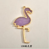 50pcs Flamingos Alloy Charms for DIY Jewelry Earrings/Necklace