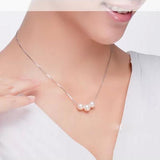 Freshwater Pearl Choker Necklace 925 Silver Gift