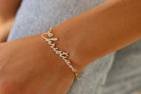 Personalized Name Bracelet for Her, Customized Gift, Dainty Name Bracelet