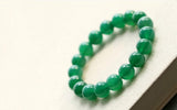 Green Agate Bead Bracelet for Couples
