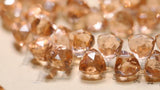 5pc AA Loose Beads Quartz Triangle Faceted 7-8mm DIY Jewelry Making