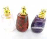 Natural Stone Quartz Crystal Tiger Eye Charms Pendant DIY Jewelry Making A15