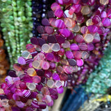 6x8mm Drop Shape Polish Natural Agate Stone Bead