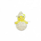 10pcs Easter Baby Duck/Chick Rhinestone Pendants