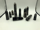 10Pcs Natural Crystal Raw Stone Sakura Agate Column Band Crystal Precipitation