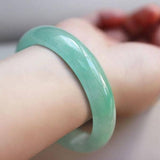 Zheru Ice Green Jadeite Bracelet 54-64mm