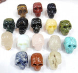 Natural Quartz Crystal Skull Pendant DIY Jewelry Necklace 6pcs