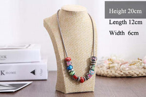Natural Jewelry Display Necklace Holder Shelf Bust