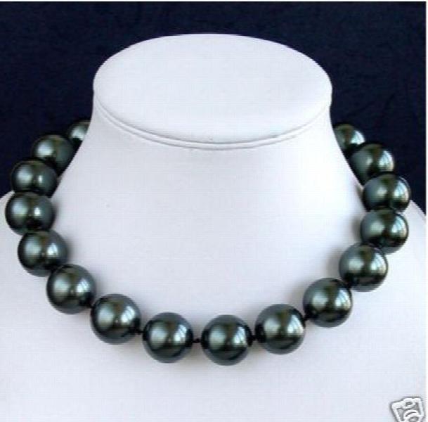 Elegant 12mm Shell Pearl Necklace 17 inches AKOYA