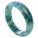 Zheru Jewelry Burmese Jadeite Two-tone Bangle Princess Gift