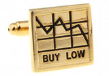 Men's Silver Cufflinks - Novelty Design