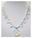 Moonstone Pearl Pendant Necklace, Hot Sale Jewelry