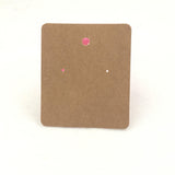 100pcs Colorful Blank Earring Cards 7*6cm Jewelry Packaging Labels