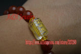 Taoism Taiji Words 10mm Red Stone Strand Bracelets 10pc/lot
