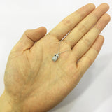 925 Silver Owl Necklace Zircon Pendant Choker Party Jewelry