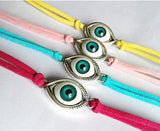 12pcs Animal Eyes Leather Bracelets - Party Bird Hand Chain Rudder Bangles