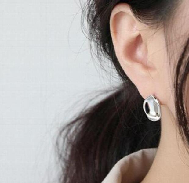 SHANICE 925 Silver Irregular Small Stud Earrings for Women