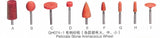 Red Color Abrasion Wheel Set for Jewelry Grinding Polishing